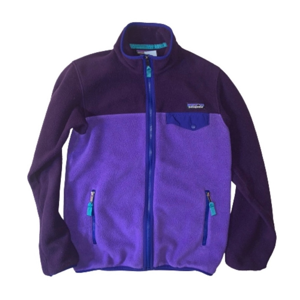 Patagonia Synchilla Full Zip Fleece Jacket Women’s Size XS Snap Pocket